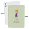 Custom Character (Woman) Playing Cards - Approval