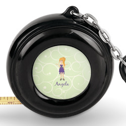 Custom Character (Woman) Pocket Tape Measure - 6 Ft w/ Carabiner Clip (Personalized)