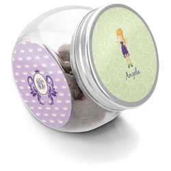 Custom Character (Woman) Puppy Treat Jar (Personalized)