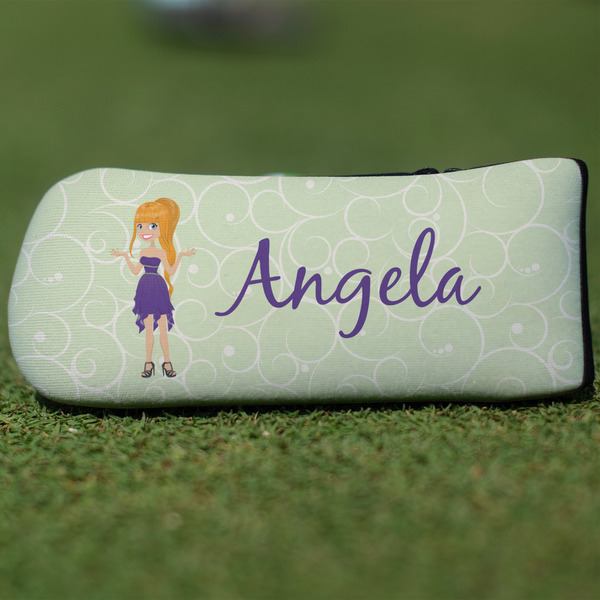Custom Custom Character (Woman) Blade Putter Cover (Personalized)