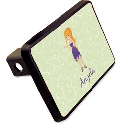 Custom Character (Woman) Rectangular Trailer Hitch Cover - 2" (Personalized)