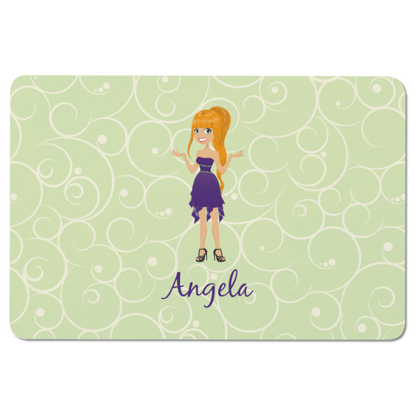 Custom Character (Woman) Rectangular Fridge Magnet - FRONT