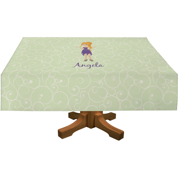 Custom Character (Woman) Rectangular Tablecloths (Personalized)