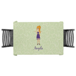 Custom Character (Woman) Tablecloth - 58"x58" (Personalized)