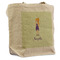 Custom Character (Woman) Reusable Cotton Grocery Bag (Personalized)
