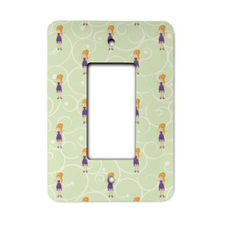 Custom Character (Woman) Rocker Style Light Switch Cover (Personalized)