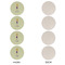 Custom Character (Woman) Round Linen Placemats - APPROVAL Set of 4 (single sided)