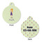 Custom Character (Woman) Round Pet ID Tag - Large - Approval