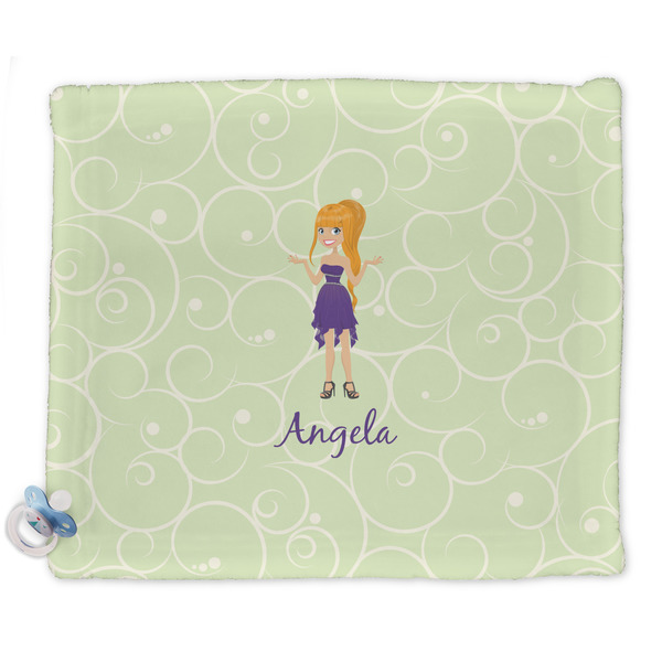 Custom Custom Character (Woman) Security Blankets - Double Sided (Personalized)
