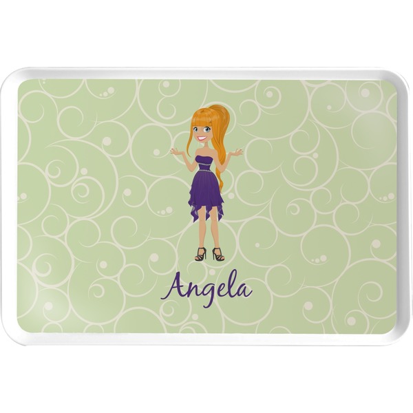 Custom Custom Character (Woman) Serving Tray (Personalized)