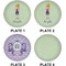 Custom Character (Woman) Set of Lunch / Dinner Plates (Approval)