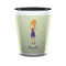 Custom Character (Woman) Ceramic Shot Glass - 1.5 oz - Two Tone - Set of 4 (Personalized)