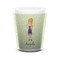 Custom Character (Woman) Ceramic Shot Glass - 1.5 oz - White - Set of 4 (Personalized)