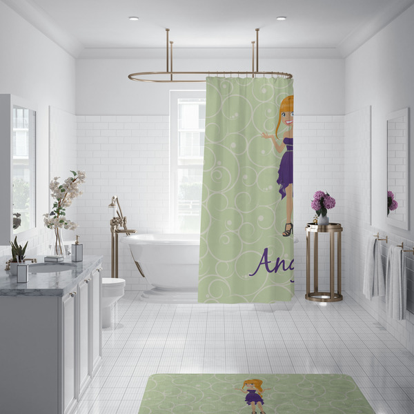 Custom Character (Woman) Shower Curtain - 70"x83"