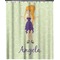 Custom Character (Woman) Extra Long Shower Curtain - 70"x84" (Personalized)