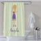 Custom Character (Woman) Shower Curtain Lifestyle