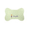 Custom Character (Woman) Bone Shaped Dog Food Mat (Small) (Personalized)