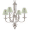 Custom Character (Woman) Small Chandelier Shade - LIFESTYLE (on chandelier)