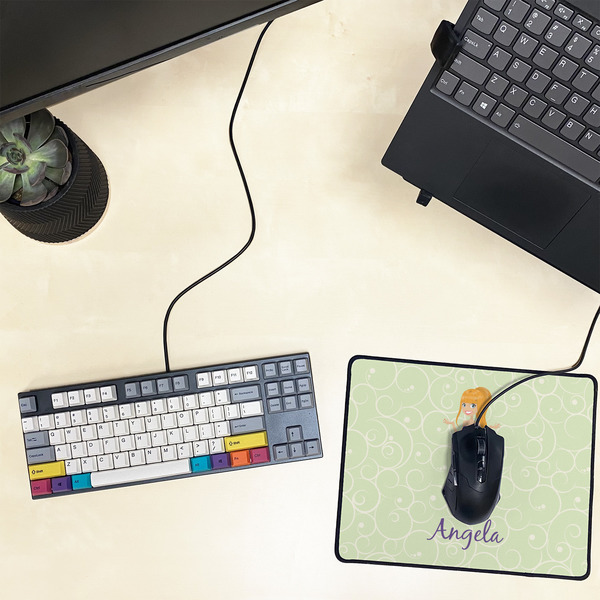 Custom Character (Woman) Small Gaming Mats - LIFESTYLE