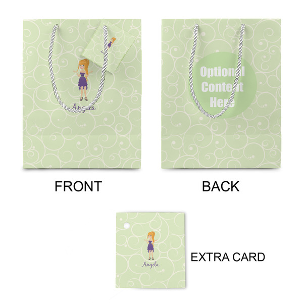 Custom Character (Woman) Small Gift Bag - Approval