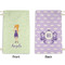 Custom Character (Woman) Small Laundry Bag - Front & Back View
