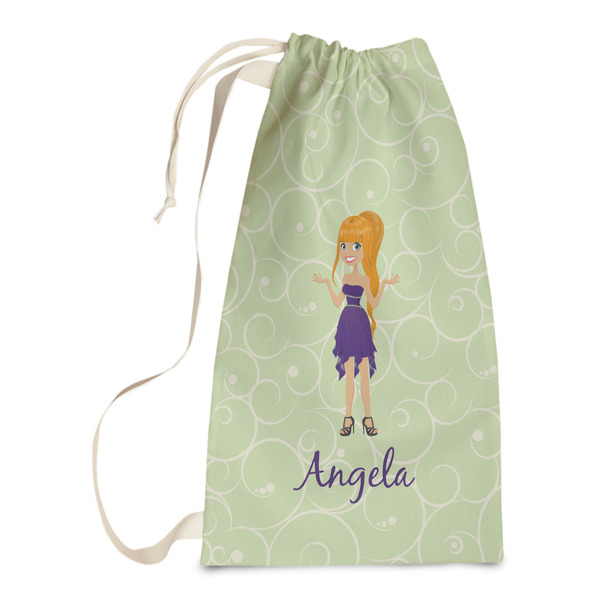 Custom Custom Character (Woman) Laundry Bags - Small (Personalized)
