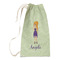 Custom Character (Woman) Small Laundry Bag - Front View