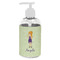 Custom Character (Woman) Plastic Soap / Lotion Dispenser (8 oz - Small - White) (Personalized)