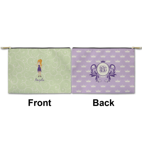 Custom Character (Woman) Small Zipper Pouch Approval (Front and Back)