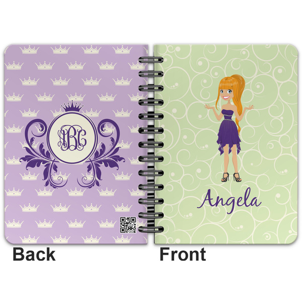 Custom Character (Woman) Spiral Journal 5 x 7 - Apvl
