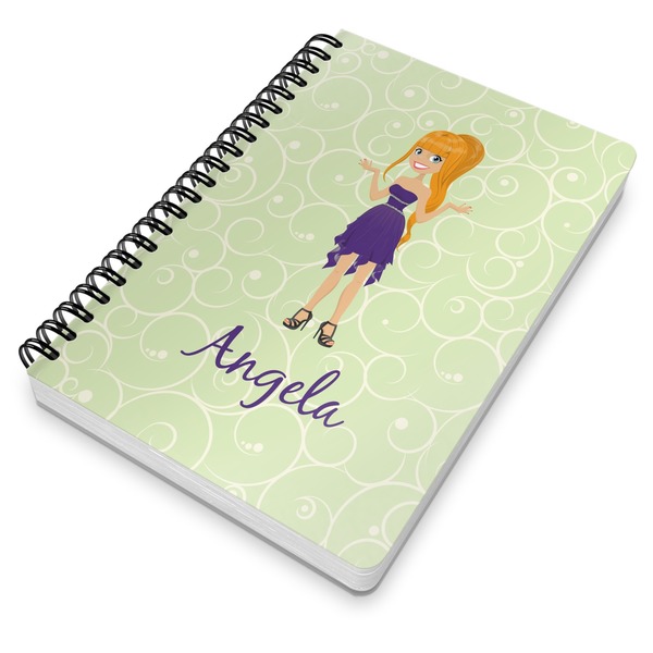 Custom Character (Woman) Spiral Journal 7 x 10 - Main