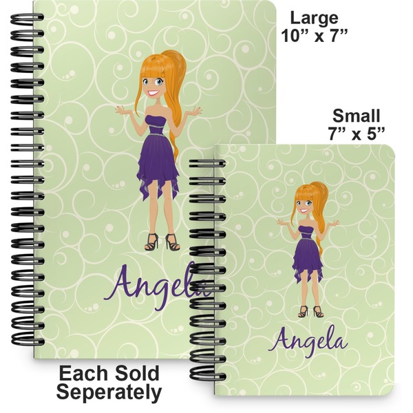 Custom Character (Woman) Spiral Journal - Comparison