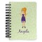 Custom Character (Woman) Spiral Journal Small - Front View
