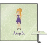 Custom Character (Woman) Square Table Top - 24" (Personalized)