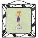 Custom Character (Woman) Square Trivet (Personalized)