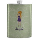 Custom Character (Woman) Stainless Steel Flask (Personalized)