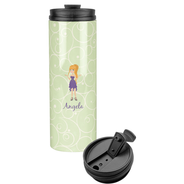 Custom Custom Character (Woman) Stainless Steel Skinny Tumbler (Personalized)