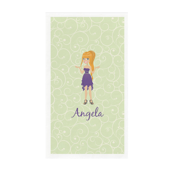 Custom Custom Character (Woman) Guest Towels - Full Color - Standard (Personalized)