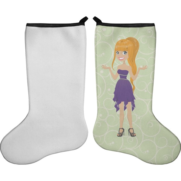 Custom Character (Woman) Stocking - Single-Sided - Approval