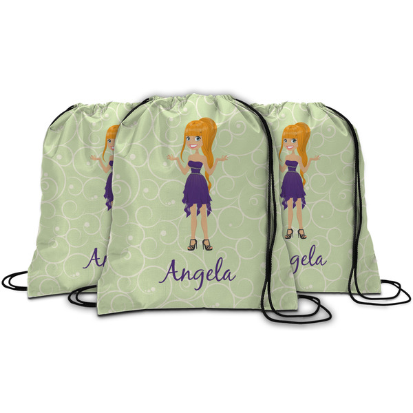 Custom Character (Woman) String Backpack - MAIN