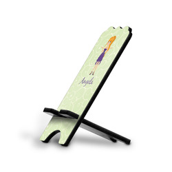 Custom Character (Woman) Stylized Cell Phone Stand - Small w/ Name or Text