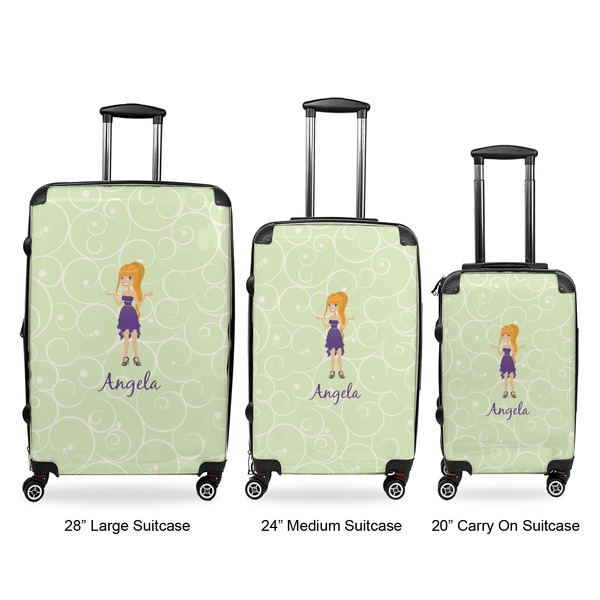Custom Character (Woman) Suitcase Set 1 - APPROVAL