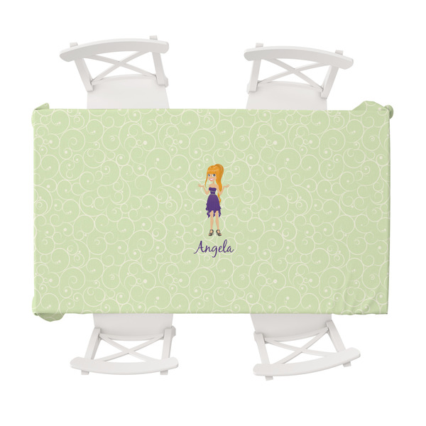 Custom Custom Character (Woman) Tablecloth - 58"x102" (Personalized)
