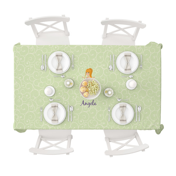 Custom Character (Woman) Tablecloths (58"x102") - TOP VIEW