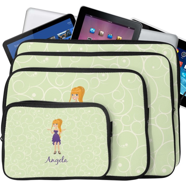 Custom Character (Woman) Tablet & Laptop Case Sizes