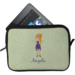 Custom Character (Woman) Tablet Case / Sleeve - Small (Personalized)