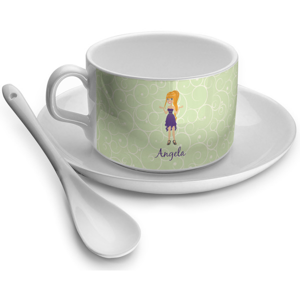 Custom Custom Character (Woman) Tea Cup (Personalized)