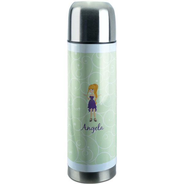 Custom Custom Character (Woman) Stainless Steel Thermos (Personalized)