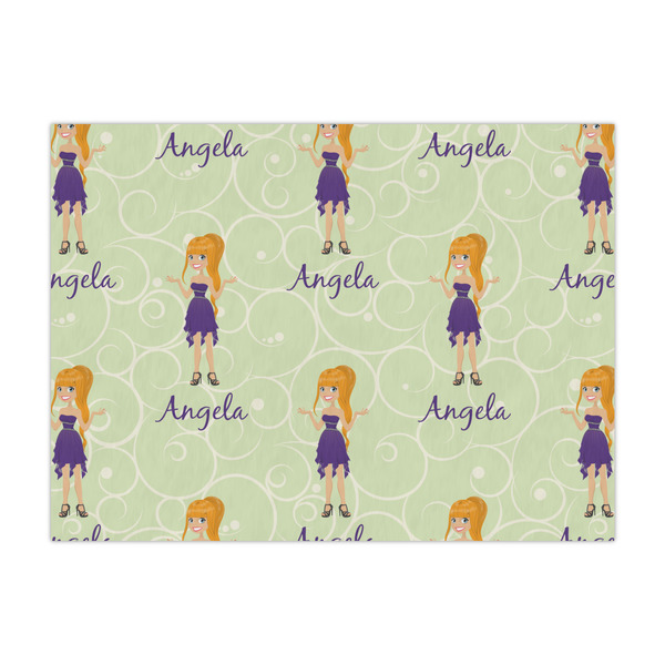 Custom Custom Character (Woman) Tissue Paper Sheets - Large - Heavyweight (Personalized)