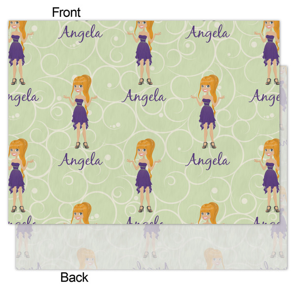 Custom Character (Woman) Tissue Paper - Heavyweight - Medium - Front & Back